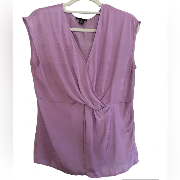 HALOGEN Sleeveless Lilac Wrap Ariund Style Lighweight Medium BNWT - Picture 1 of 9